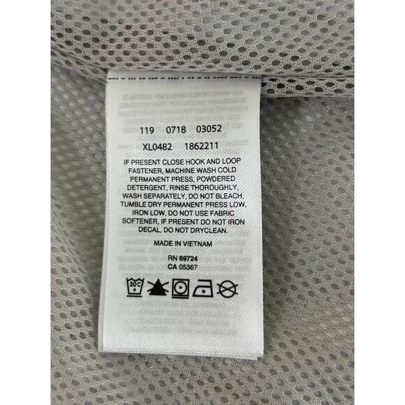 Columbia Womens Large Abbotsville Windbreaker Lightweight Hooded Jacket Gray - Picture 14 of 16